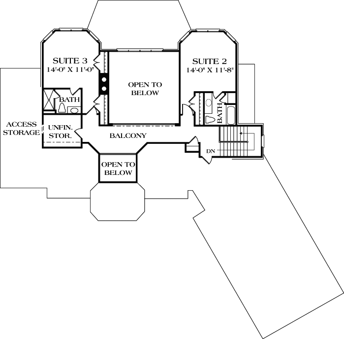Upper/Second Floor Plan: 106-419