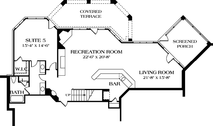 Lower Floor Plan: 106-420