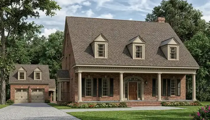 Country house plans 106-421 - front exterior, 3,991 sq ft, 5 bed, 4 bath house plans | Monster House Plans