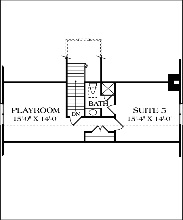 Upper/Second Floor Plan 106-421