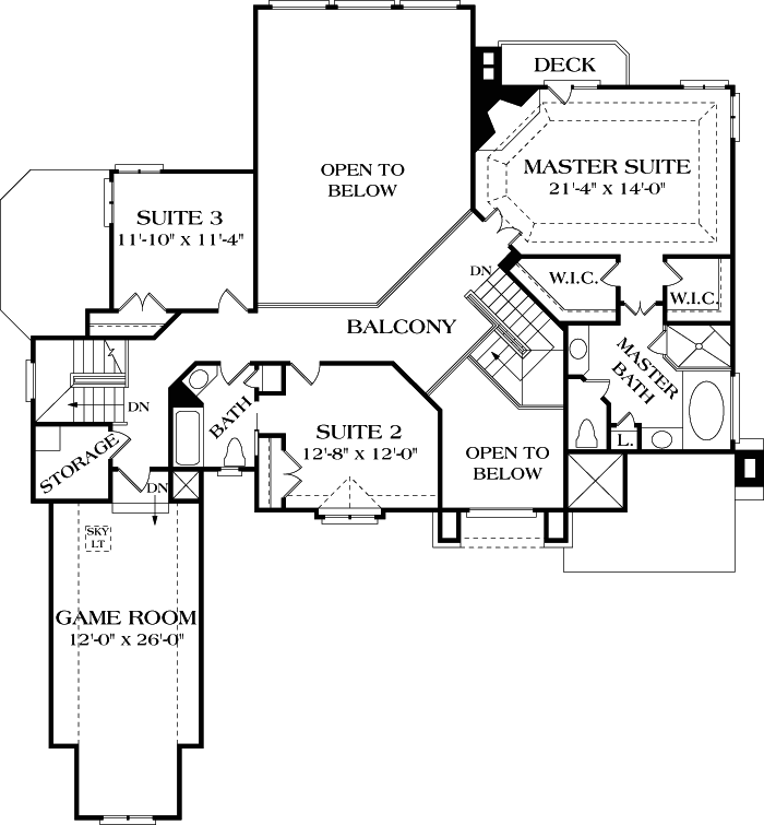 Upper/Second Floor Plan: 106-423