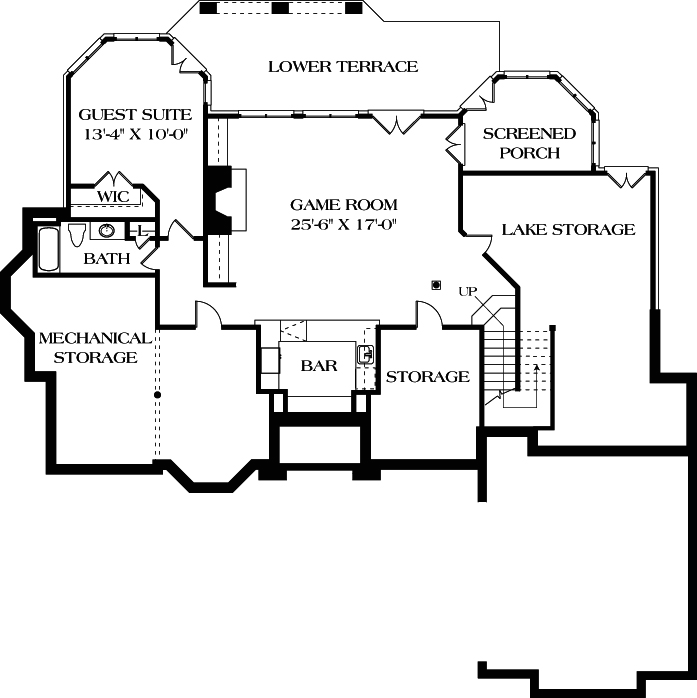 Lower Floor Plan: 106-424