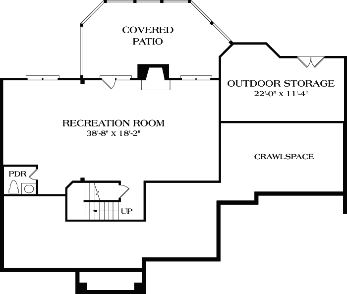 Lower Floor Plan: 106-425