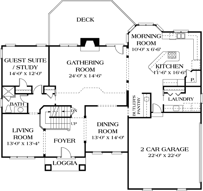 Main Floor Plan: 106-425