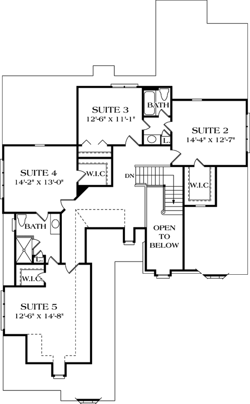 Upper/Second Floor Plan: 106-426