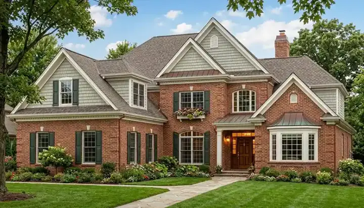 Traditional house plans 106-427 - front exterior, 3,454 sq ft, 4 bed, 3 bath house plans | Monster House Plans