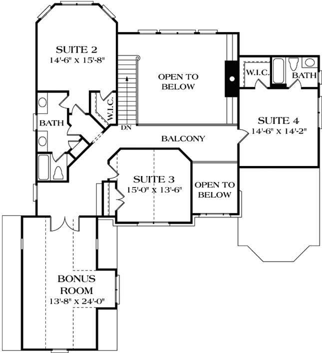 Upper/Second Floor Plan: 106-427