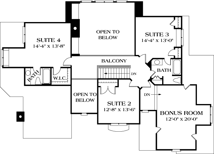 Upper/Second Floor Plan: 106-428