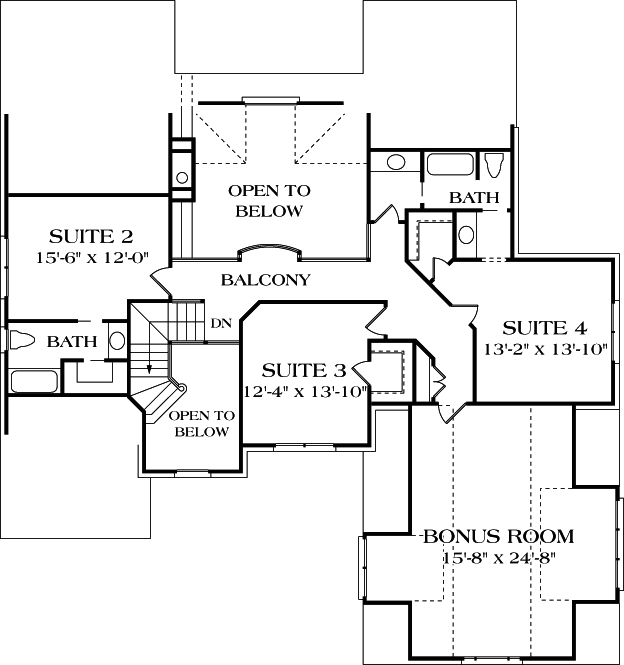 Upper/Second Floor Plan: 106-429