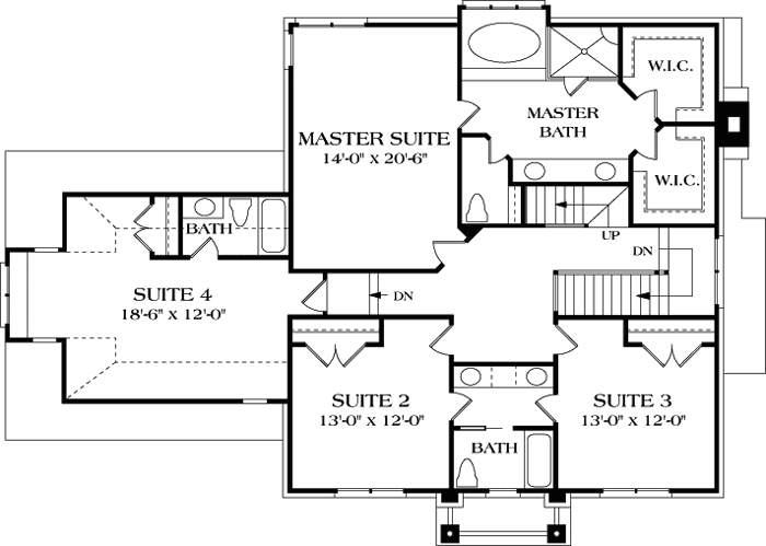 Upper/Second Floor Plan: 106-431