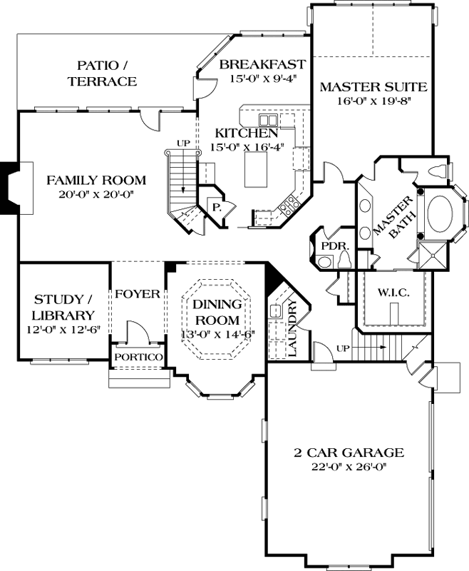 Main Floor Plan: 106-433