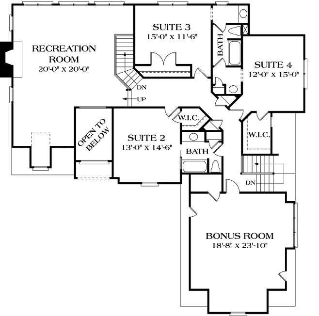 Upper/Second Floor Plan:106-433