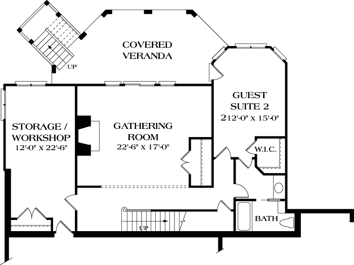 Lower Floor Plan: 106-435