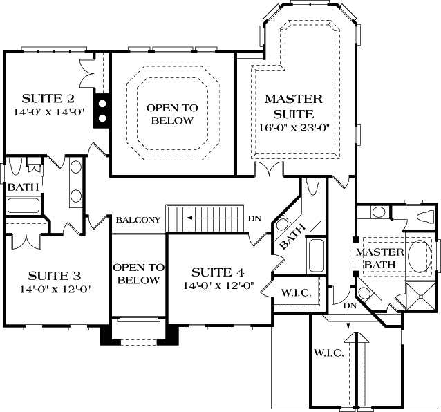 Upper/Second Floor Plan: 106-435