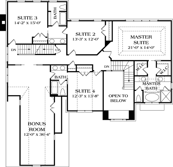Upper/Second Floor Plan: 106-437