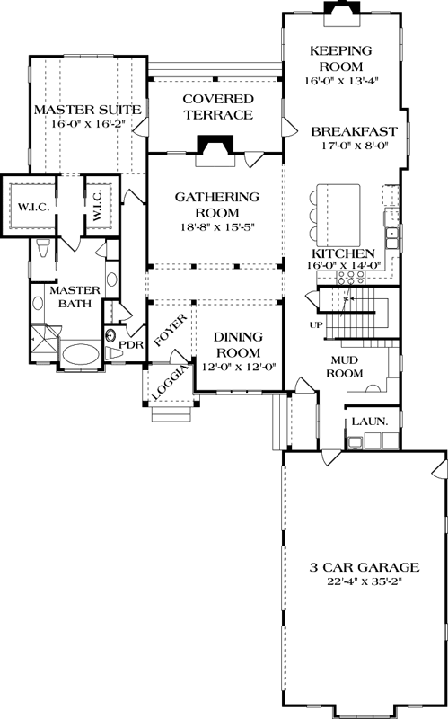 Main Floor Plan: 106-438