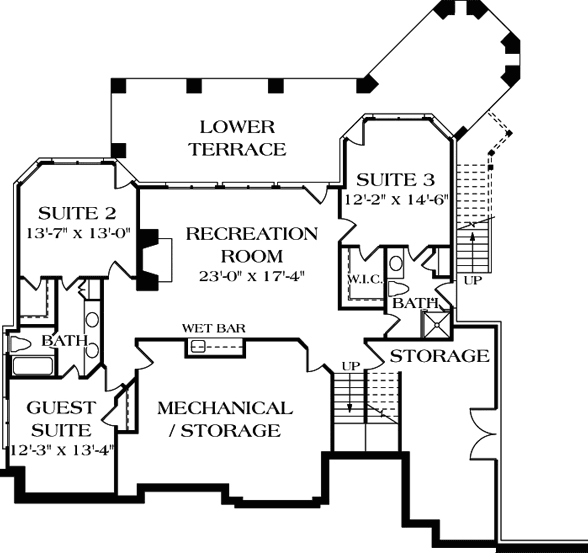 Lower Floor Plan: 106-439
