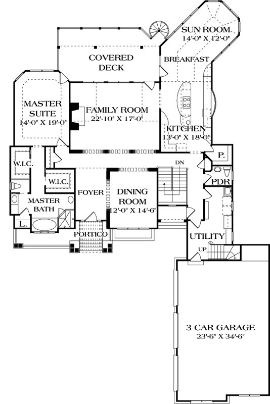 Main Floor Plan: 106-440