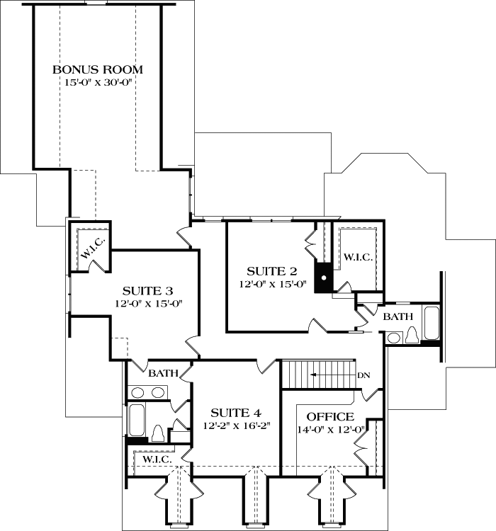 Upper/Second Floor Plan: 106-443
