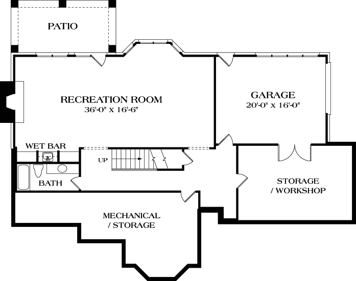 Lower Floor Plan: 106-446