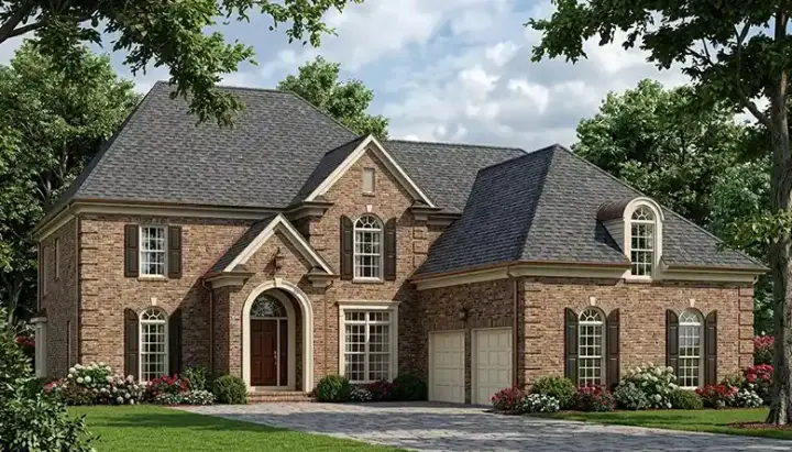 Traditional house plans 106-448 - front exterior, 4,439 sq ft, 5 bed, 3 bath house plans | Monster House Plans