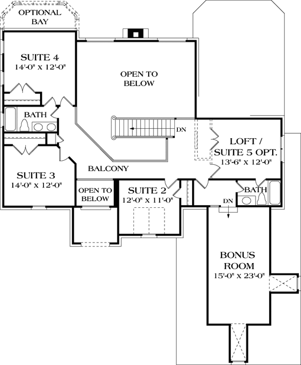 Upper/Second Floor Plan: 106-448