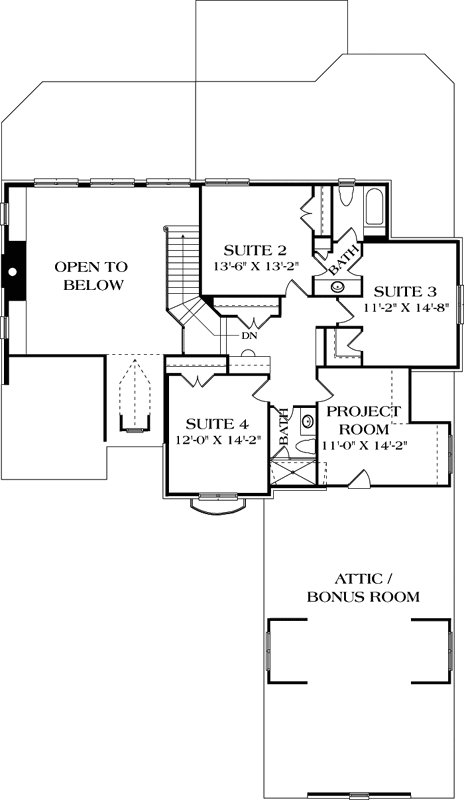 Upper/Second Floor Plan: 106-449