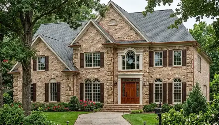 Traditional house plans 106-450 - front exterior, 3,691 sq ft, 5 bed, 4 bath house plans | Monster House Plans