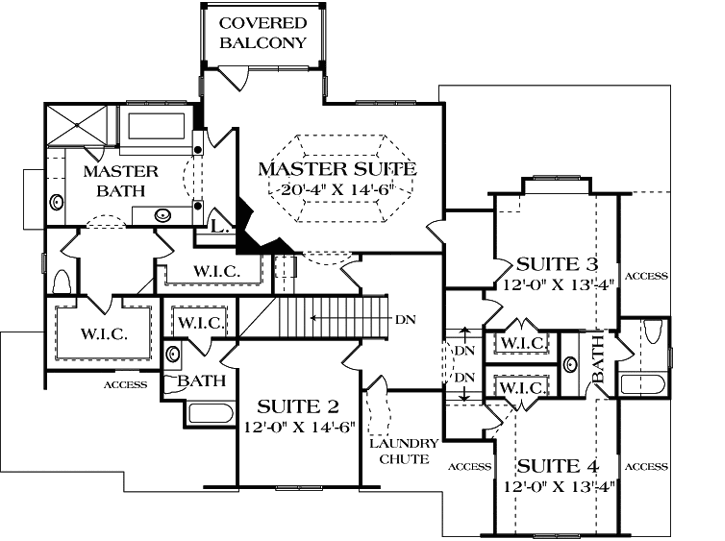 Upper/Second Floor Plan: 106-451