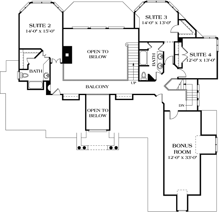 Upper/Second Floor Plan: 106-453
