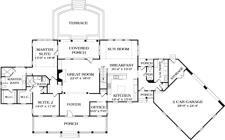 Main Floor Plan: 106-455