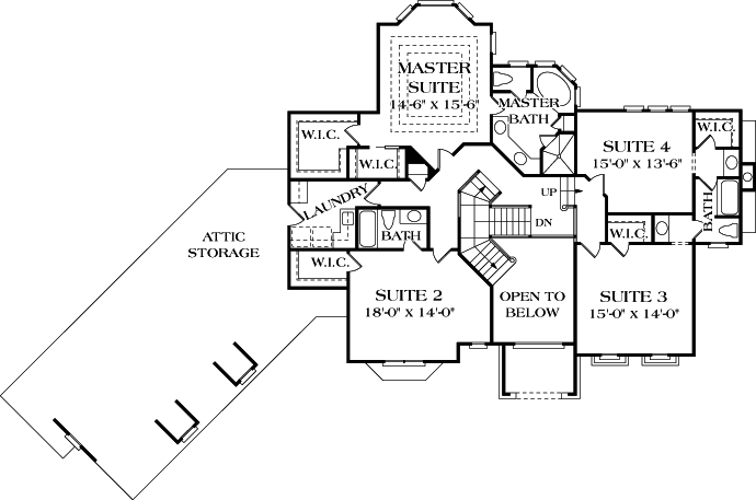 Upper/Second Floor Plan: 106-461