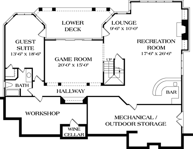 Lower Floor Plan: 106-462