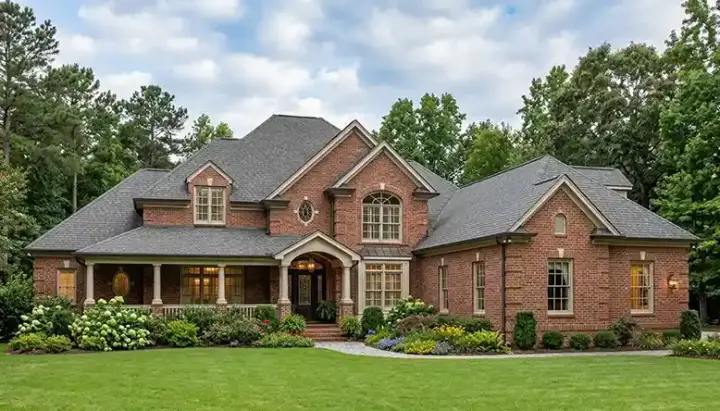 Traditional house plans 106-464 - front exterior, 5,291 sq ft, 4 bed, 3 bath house plans | Monster House Plans