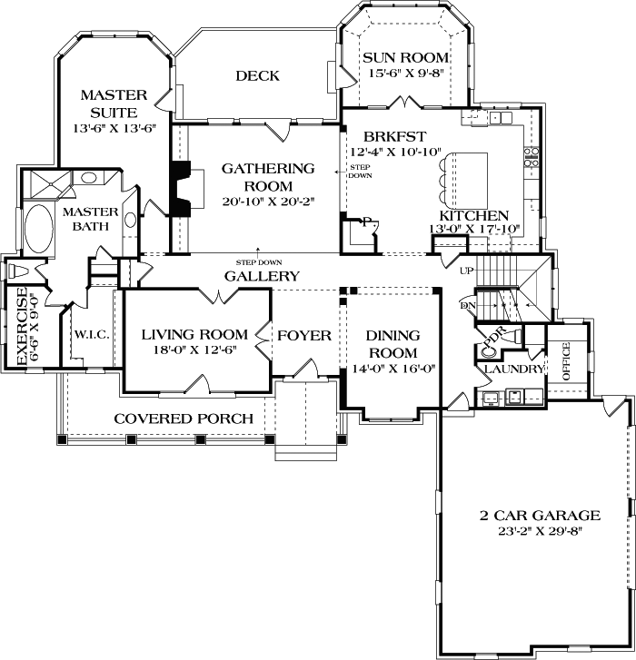 Main Floor Plan: 106-464