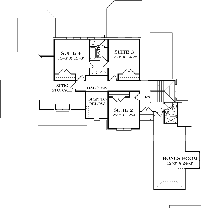 Upper/Second Floor Plan:106-464