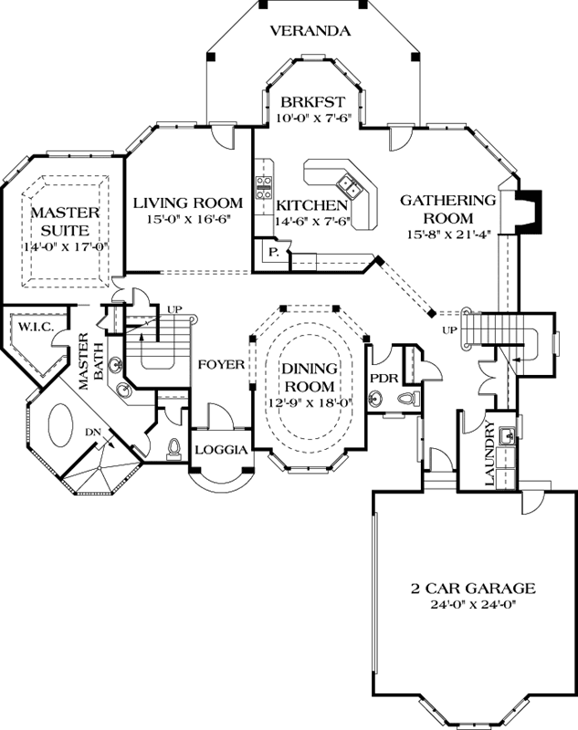 Main Floor Plan: 106-467