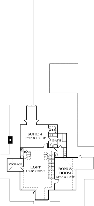 Upper/Second Floor Plan: 106-469