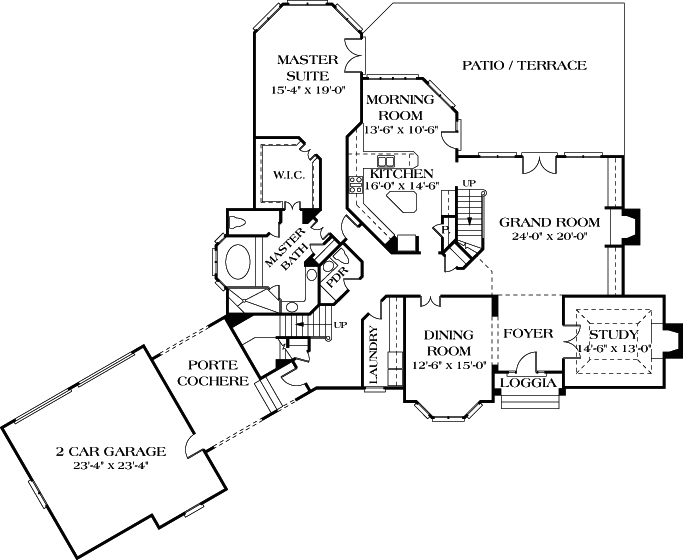Main Floor Plan: 106-472