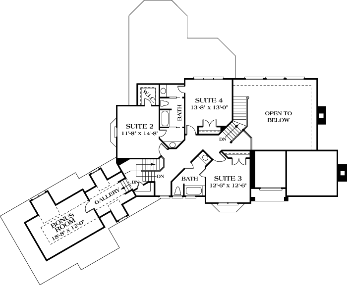 Upper/Second Floor Plan: 106-472
