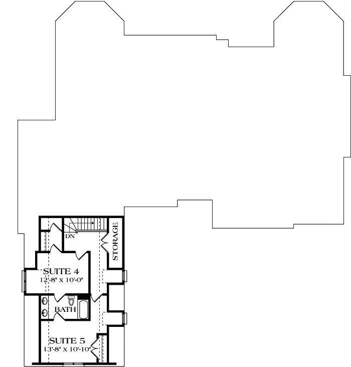 Upper/Second Floor Plan: 106-474