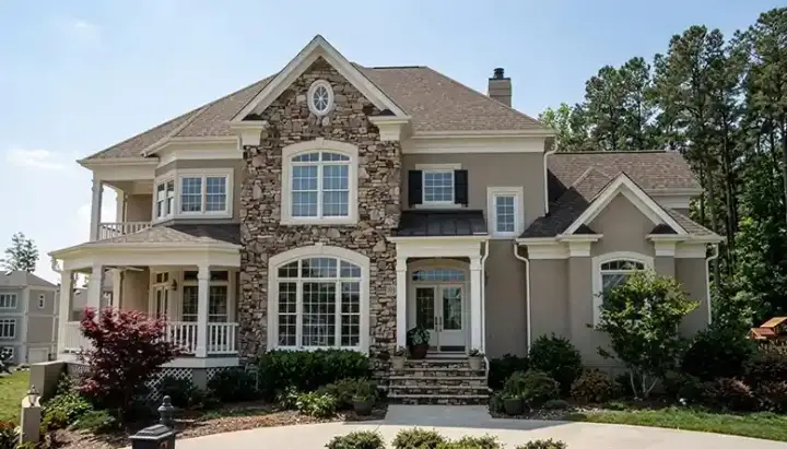 Southern Colonial house plans 106-476 - front exterior, 4,528 sq ft, 4 bed, 3 bath house plans | Monster House Plans