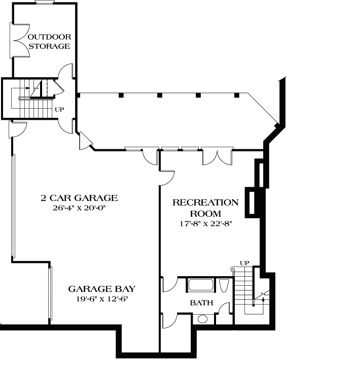 Lower Floor Plan: 106-476