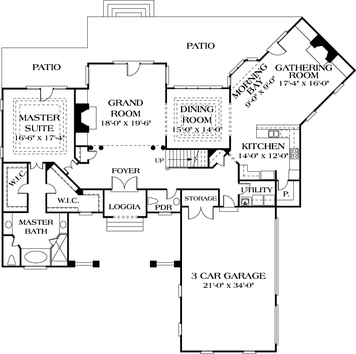 Main Floor Plan: 106-480