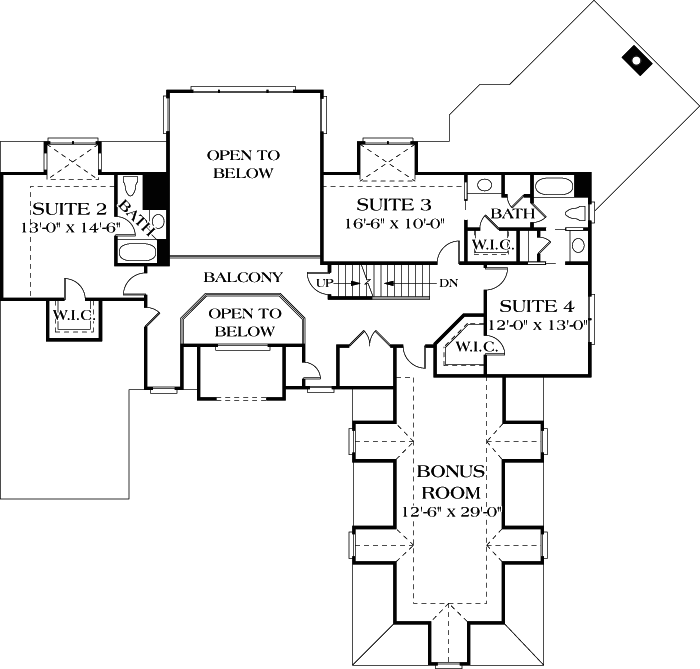 Upper/Second Floor Plan: 106-480