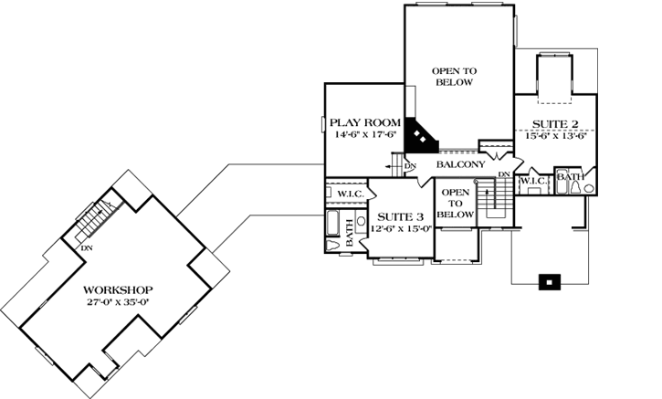 Upper/Second Floor Plan: 106-481