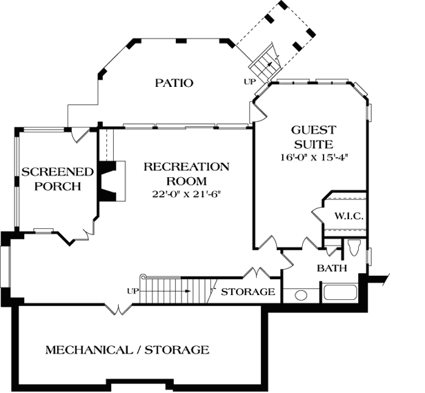Lower Floor Plan: 106-485