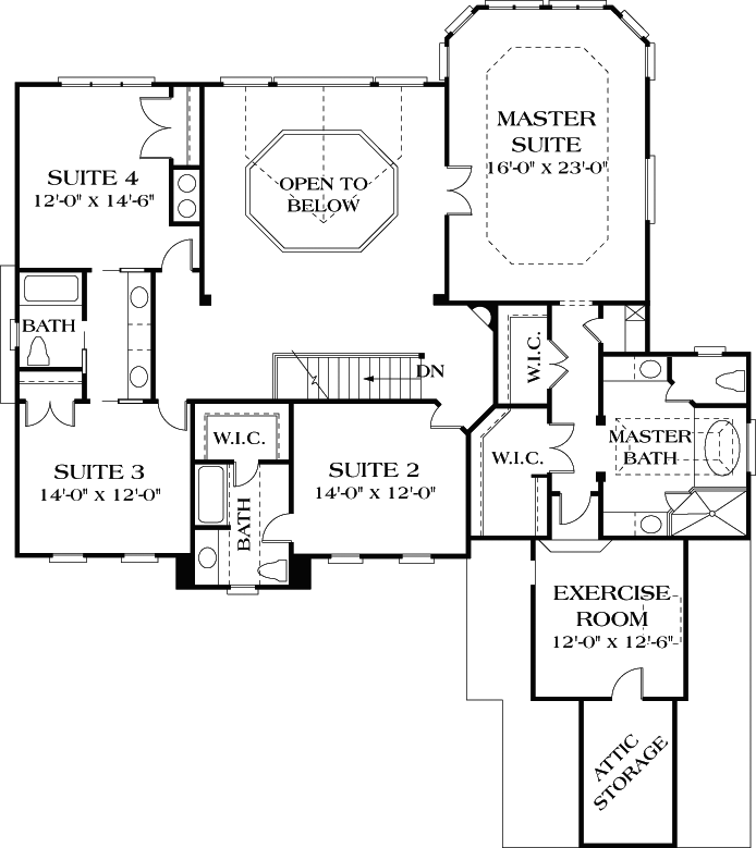 Upper/Second Floor Plan: 106-485