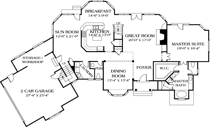 Main Floor Plan: 106-486