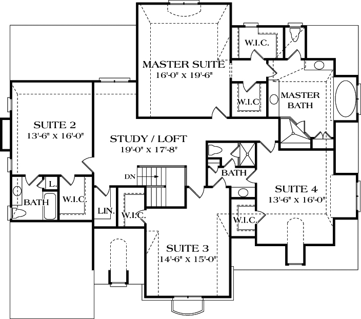 Upper/Second Floor Plan:106-487